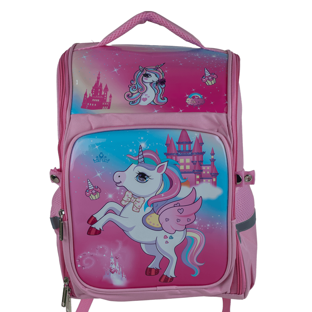 Magical Unicorn and Castle Kids Backpack - School Bag